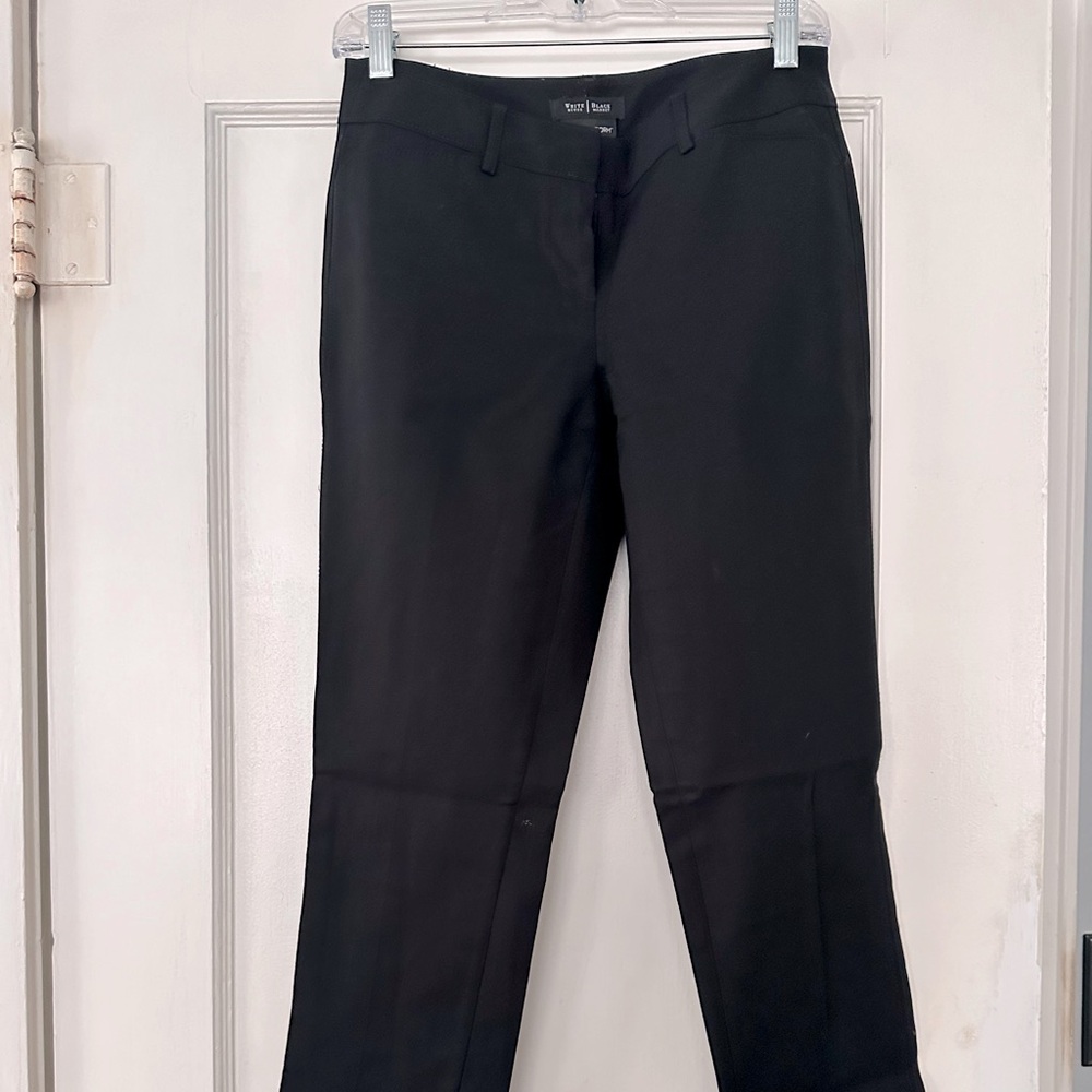 White House Black Market women’s black pants, jeans like style, 2R slim leg